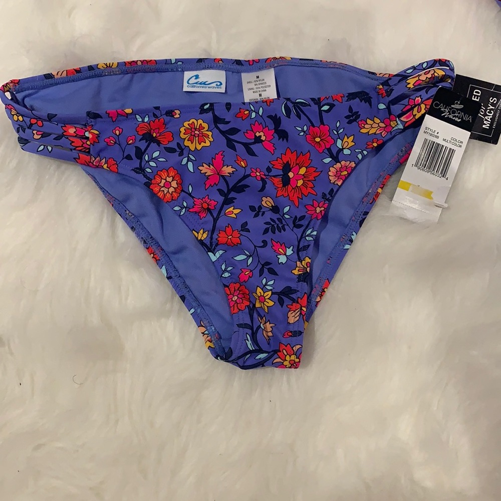 California Waves Multi Color Bikini Buttom
